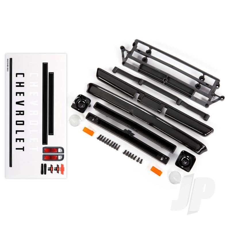 Traxxas Body Accessories, Chevrolet C10, Black (Includes Grille (Upper &amp; Lower), Headlight Housings (Left &amp; Right), Bumpers (Front &amp; Rear), Mounting Retainers And Hardware) (TRX9415)