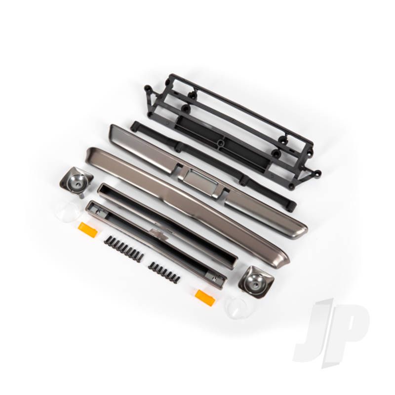 Traxxas Body Accessories, Chevrolet C10, Satin Black Chrome (Includes Grille (Upper &amp; Lower), Headlight Housings (Left &amp; Right), Bumpers (Front &amp; Rear), Mounting Retainers And Hardware) (TRX9415A)