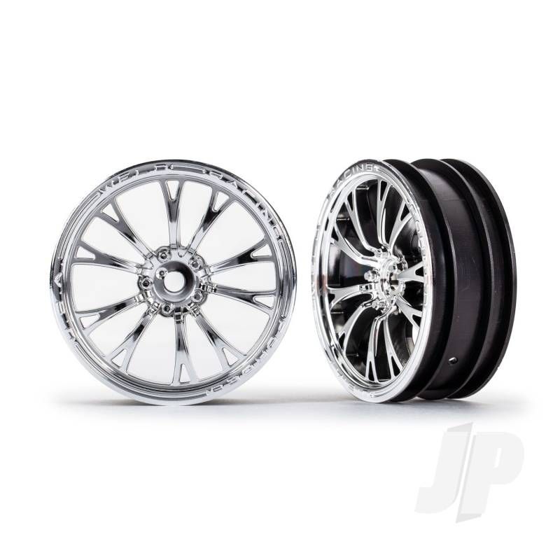 Traxxas Wheels, Weld Chrome (Front) (2) (TRX9472R)