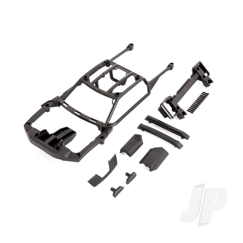 Traxxas Body Support (Assembled With Front Mount &amp; Rear Latch) / Skid Pads (Roof) (Left &amp; Right) (TRX9513X)