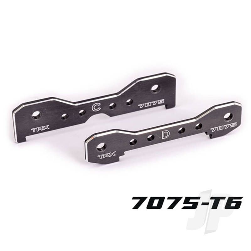 Traxxas Tie Bars, Rear, 7075-T6 Aluminium (Dark Titanium-Anodised) (Fits Sledge) (TRX9630A)