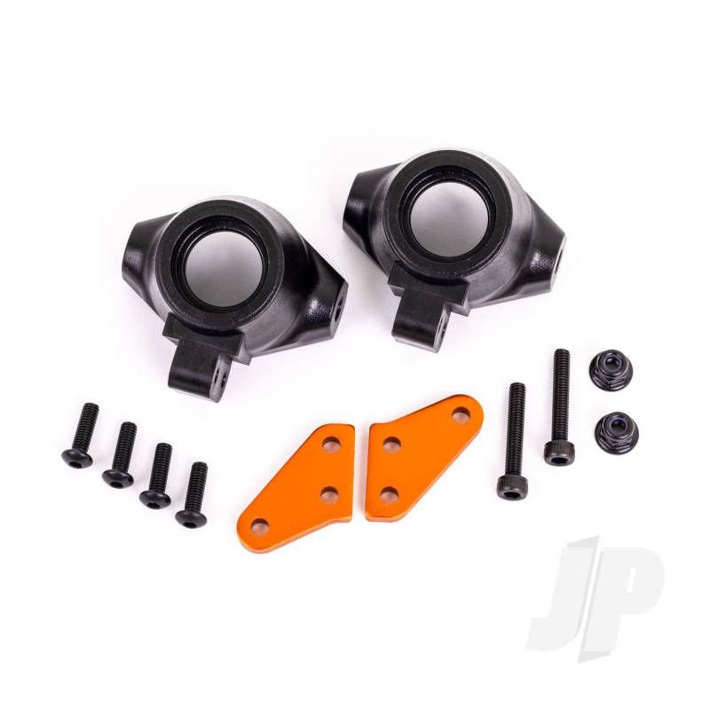 Traxxas Steering Block Arms (Aluminium, Orange-Anodised) (2) / Steering Blocks, Left &amp; Right (TRX9637T)