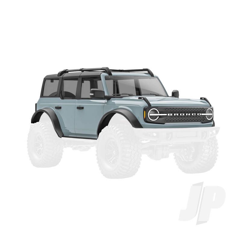 Traxxas Body, Ford Bronco, Complete, Cactus Gray (Includes Grille, Side Mirrors, Door Handles, Fender Flares, Windshield Wipers, Spare Tire Mount, &amp; Clipless Mounting) (TRX9711-GRAY)
