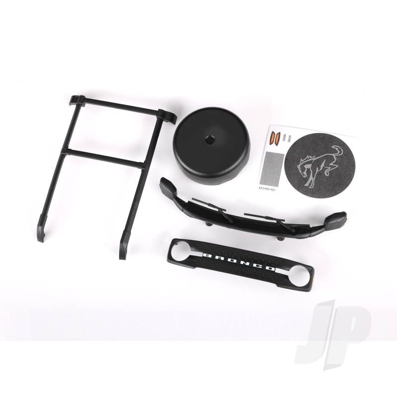Traxxas Roof Rack/ Spare Tire Cover/ Cowl/ Grille (Fits #9711 Body) (TRX9715)