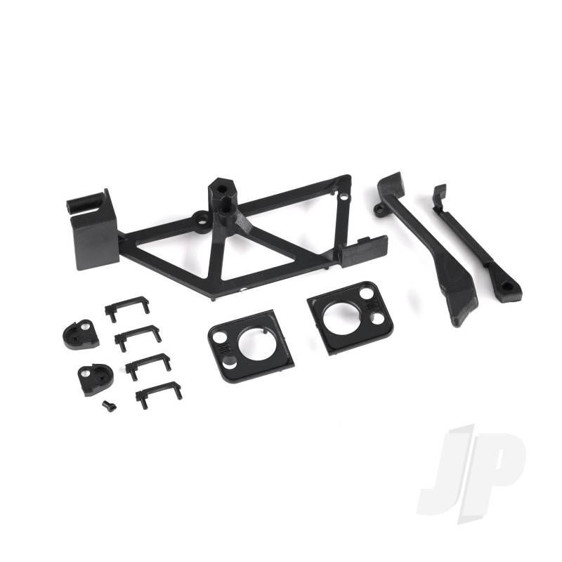 Traxxas Door Handles (4)/ Light Mounts, Front (Left &amp; Right)/ Light Retainers, Front Bumper (Left &amp; Right)/ Fuel Cap/ Snorkel/ Spare Tire Mount (Fits #9712 Body) (TRX9731)