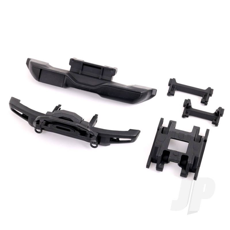Traxxas Front Bumper With Winch/ Rear Bumper/ Bumper Mounts, Front &amp; Rear/ Centre Skidplate (For Bronco) (TRX9735A)