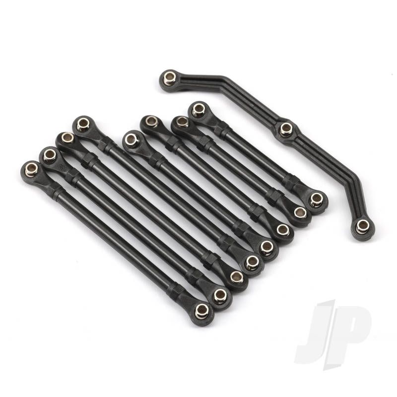 Traxxas Suspension Link Set, Complete (Front &amp; Rear) (Includes Steering Link (1), Front Lower Links (2), Front Upper Links (2), Rear Lower Links (4)) (Assembled With Rod Ends And Hollow Balls) (TRX9742R)