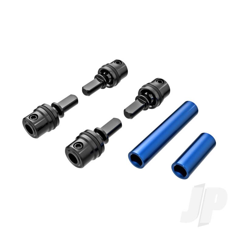 Traxxas Driveshafts, Centre, Male (Metal) (4)/ Driveshafts, Centre, Female, Aluminium 6061-T6 (Blue-Anodised) (Front &amp; Rear) (TRX9751-BLUE)