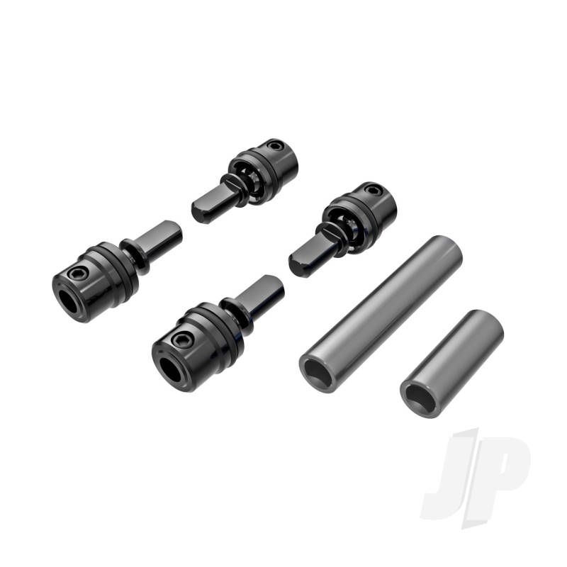 Traxxas Driveshafts, Centre, Male (Steel) (4)/ Driveshafts, Centre, Female, 6061-T6 Aluminium (Dark Titanium-Anodised) (Front &amp; Rear)/ 1.6X7Mm Bcs (With Threadlock) (4) (TRX9751-GRAY)