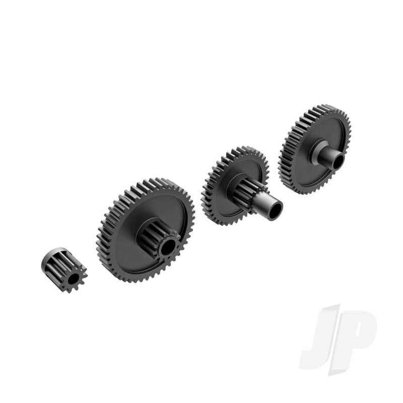 Traxxas Gear Set, Transmission, Low Range (Crawl) (40.3:1 Reduction Ratio)/ Pinion Gear, 11-Tooth (TRX9776R)