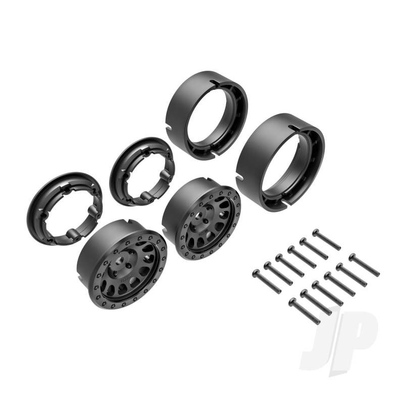 Traxxas Wheels, Method 105 1.0&quot;, (Black, Beadlock) (2) (TRX9781)