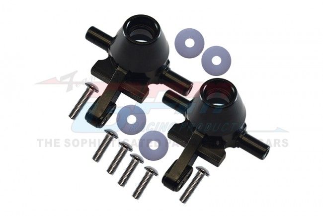 GPM Racing Tamiya TT02 Aluminium Front Knuckle - Black (TT2021-BK)