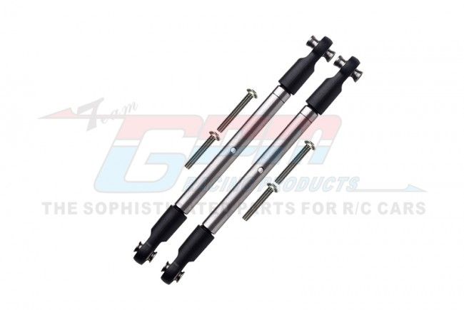 GPM Racing Traxxas Maxx, Stainless Steel 304 Front Turnbuckles For Steering (TXMW162S-OC-BEBK)