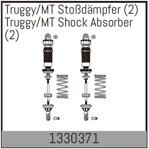 Absima Truggy/Mt Shock Absorber (2) ( AB 1330371)