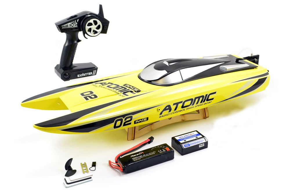 Volantex Racent Atomic 70Cm Brushless Racing Boat (ARTR) (Yellow)