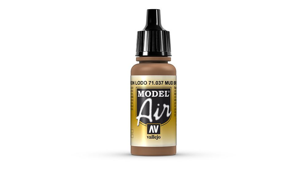 AV Vallejo Model Air 17ml - Mud Brown (VAL037)