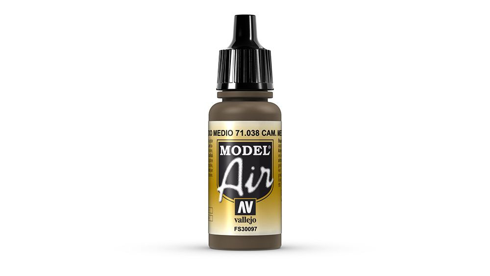 AV Vallejo Model Air 17ml - Camouflage Medium Brown (VAL038)