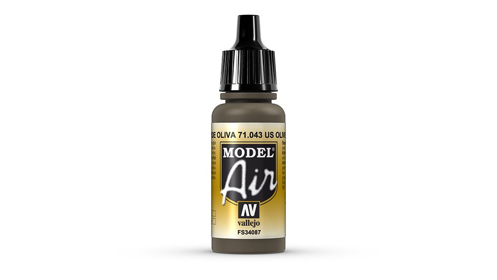 AV Vallejo Model Air 17ml - US Olive Drab (VAL043)