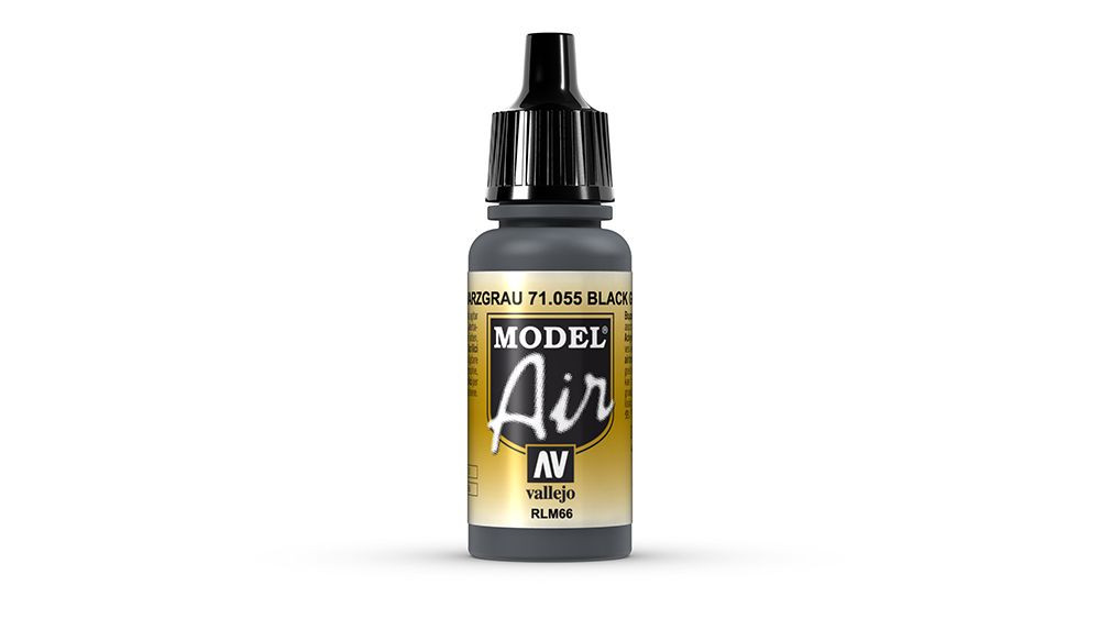 AV Vallejo Model Air 17ml - Black Grey (RLM66) (VAL055)