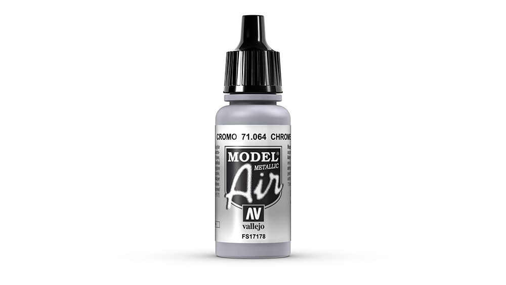 AV Vallejo Model Air 17ml - Chrome (Metallic) (VAL064)