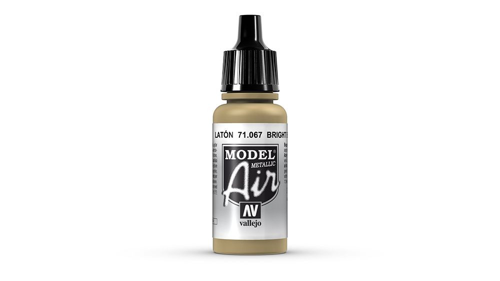 AV Vallejo Model Air 17ml - Bright Brass (Metallic) (VAL067)