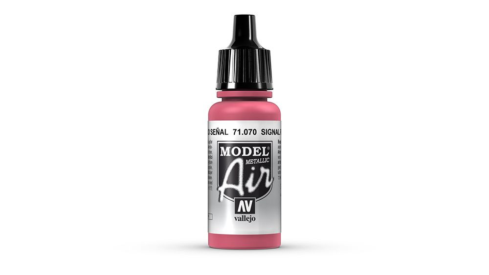 AV Vallejo Model Air 17ml - Signal Red (Metallic) (VAL070)