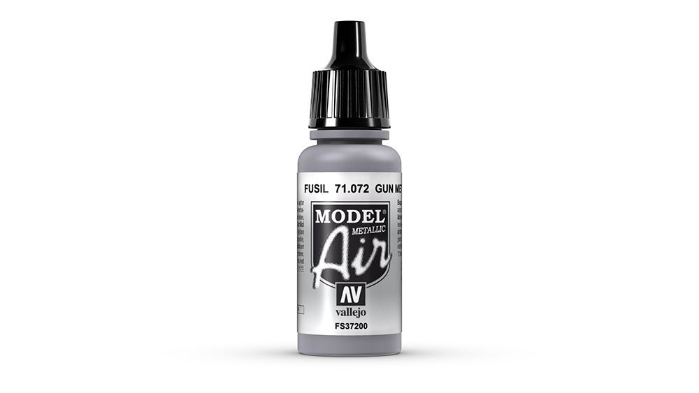 AV Vallejo Model Air 17ml - Gun Metal (Metallic) (VAL072)