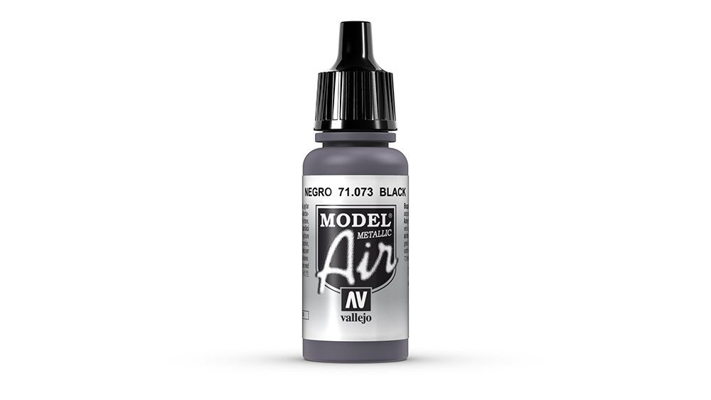 AV Vallejo Model Air 17ml - Black (Metallic) (VAL073)