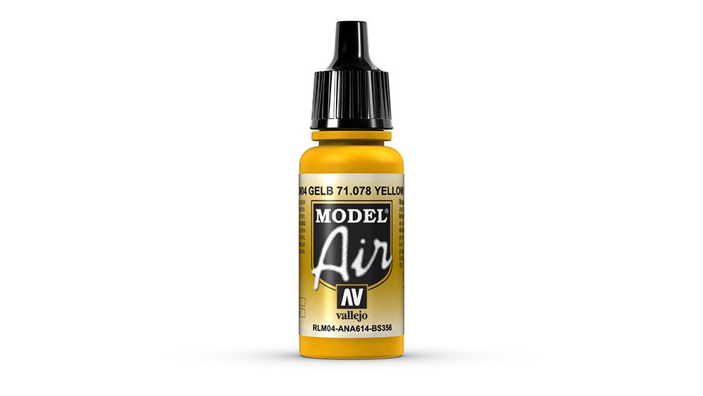 AV Vallejo Model Air 17ml - Yellow (RLM04) (VAL078)