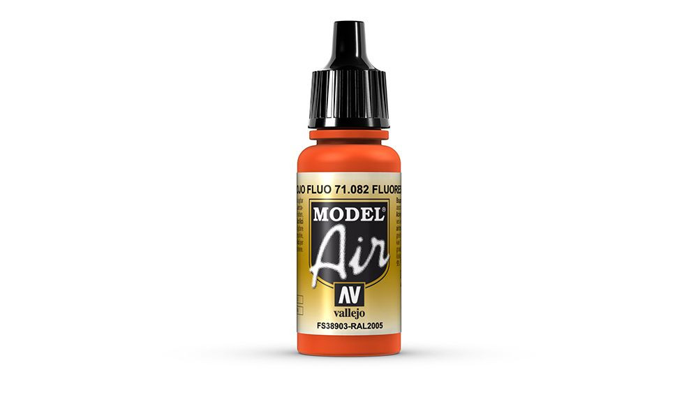 AV Vallejo Model Air 17ml - Fluorescent Red (VAL082)