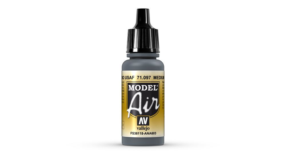AV Vallejo Model Air 17ml - Medium Gunship Gray (VAL097)
