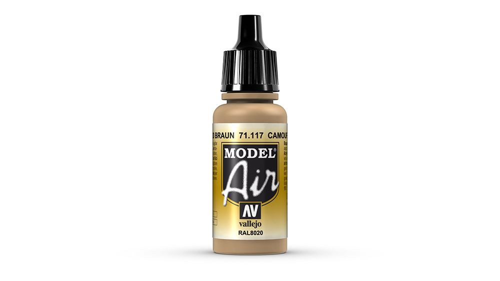 AV Vallejo Model Air 17ml - Camouflage Brown RAL8020 (VAL117)
