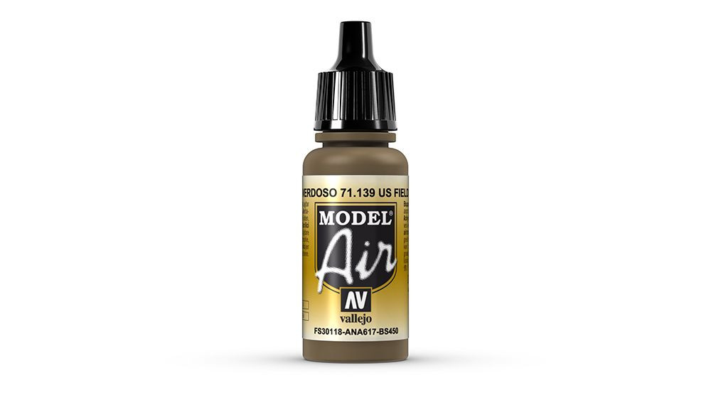 AV Vallejo Model Air 17ml - US Field Drab (FS30118) (VAL139)