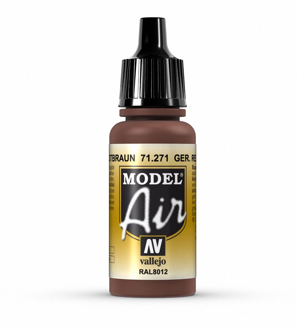AV Vallejo Model Air 17ml - German Red Brown (VAL71271)