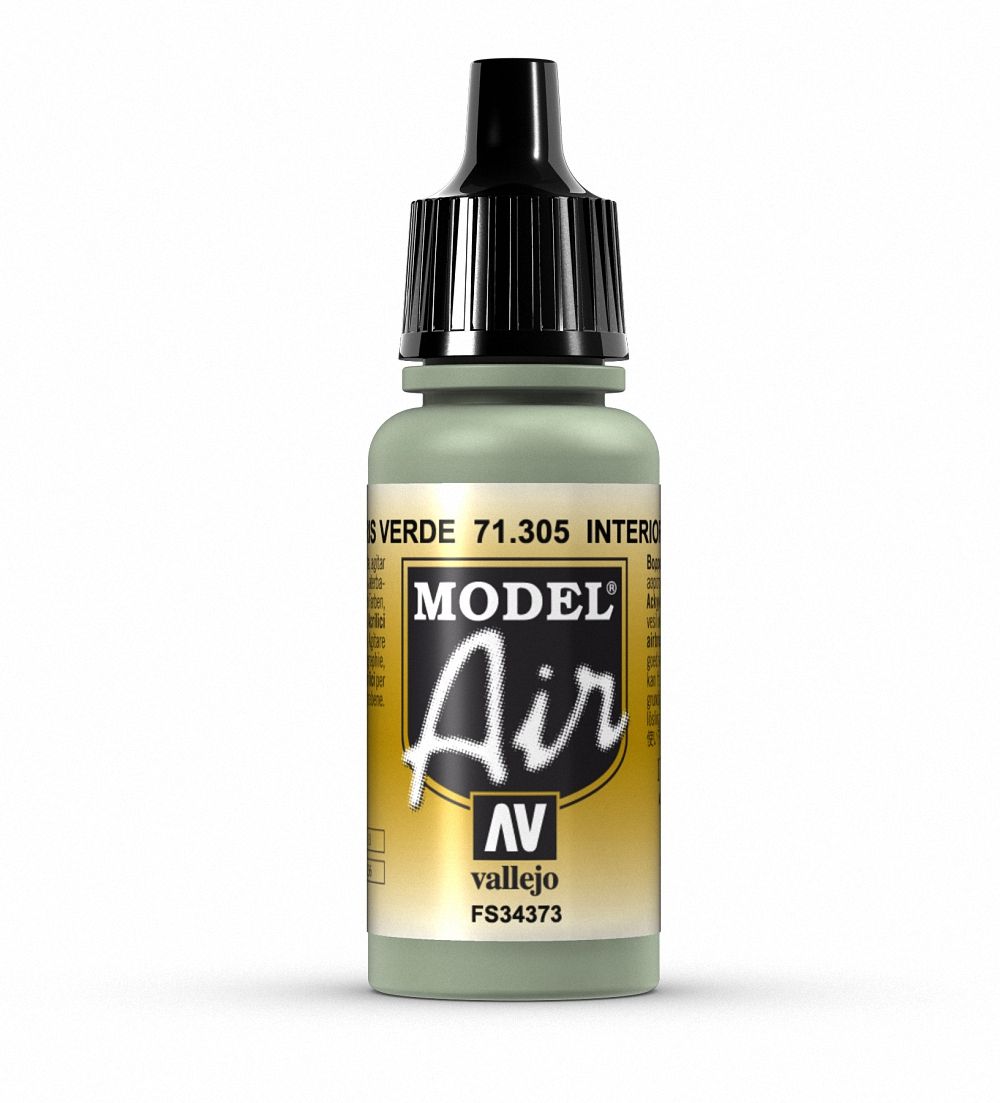 AV Vallejo Model Air 17ml - Interior Grey Green (VAL71305)