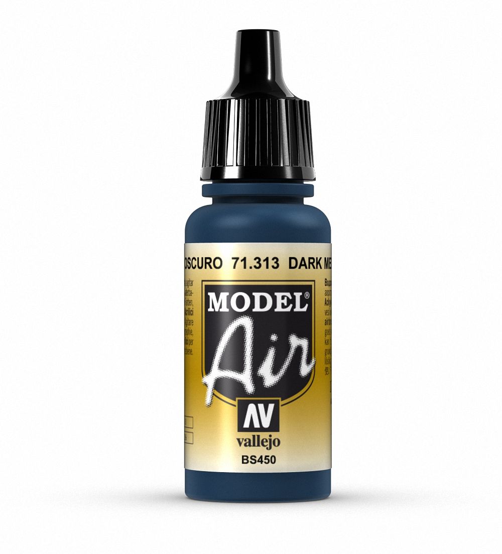 AV Vallejo Model Air 17ml - Dark Mediterranean Blue (VAL71313)