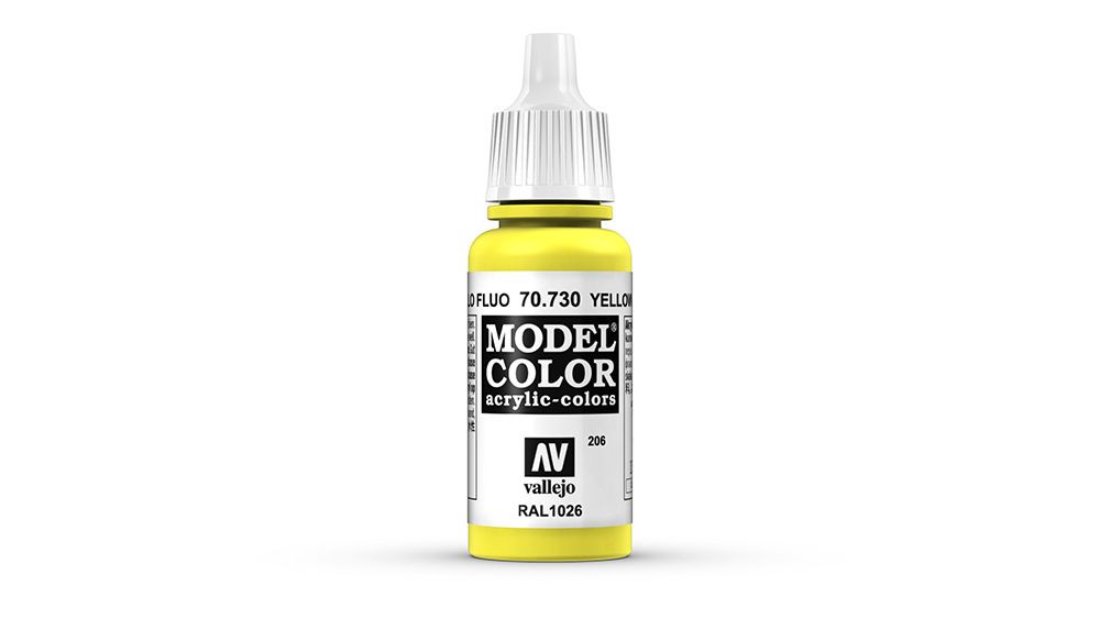 AV Vallejo Model Color 17ml - Fluorescent Yellow (VAL730)