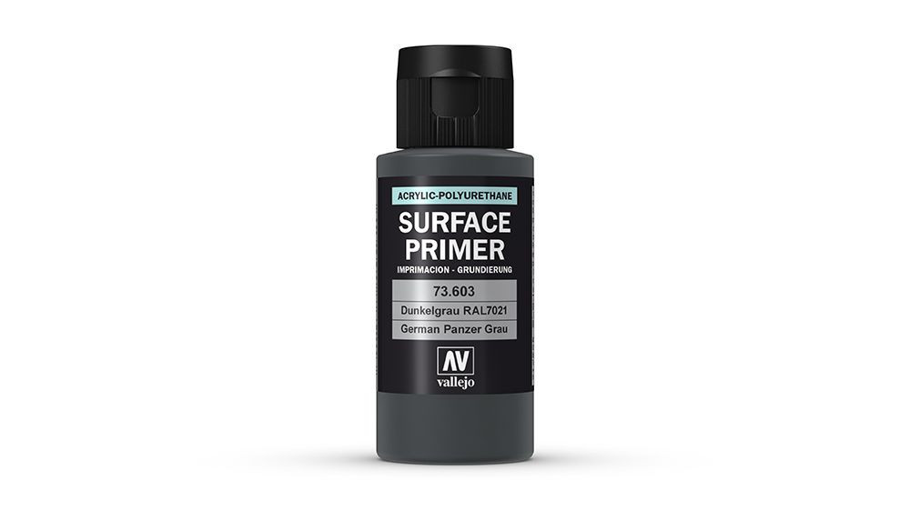 AV Vallejo Polyurethane - Primer German Panzer Grey (RAL 7021) 60ml (VAL73603)