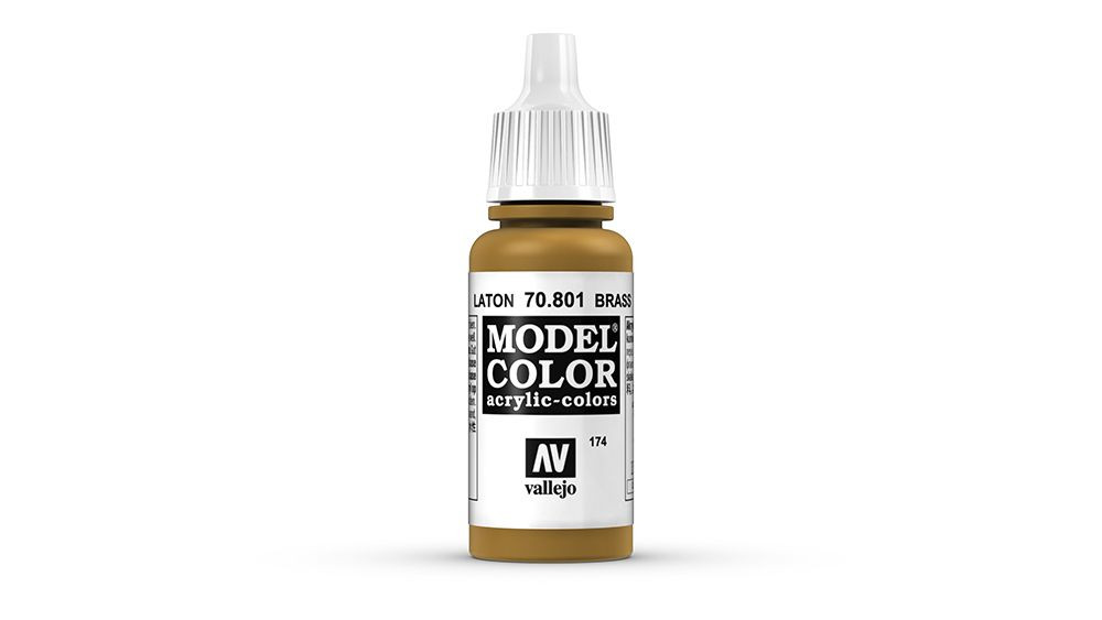 AV Vallejo Model Color 17ml - Metallic Brass (VAL801)