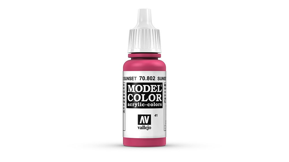 AV Vallejo Model Color 17ml - Sunset Red (VAL802)