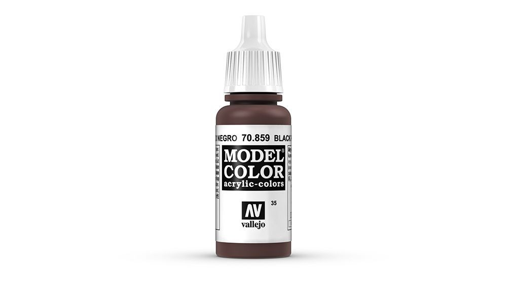 AV Vallejo Model Color 17ml - Black Red (Cadmium Brown) (VAL859)