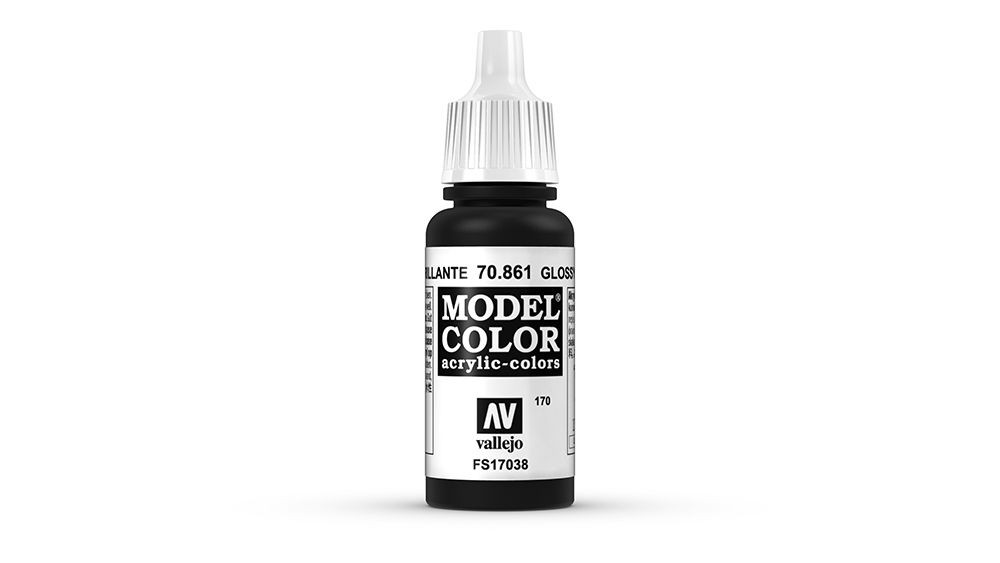 AV Vallejo Model Color 17ml - Gloss Black (VAL861)