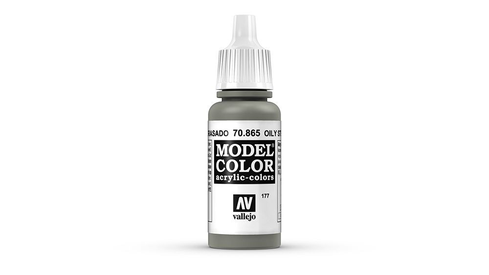 AV Vallejo Model Color 17ml - Metallic Oily Steel (VAL865)