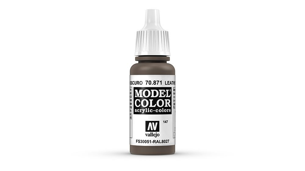 AV Vallejo Model Color 17ml - Leather Brown (VAL871)