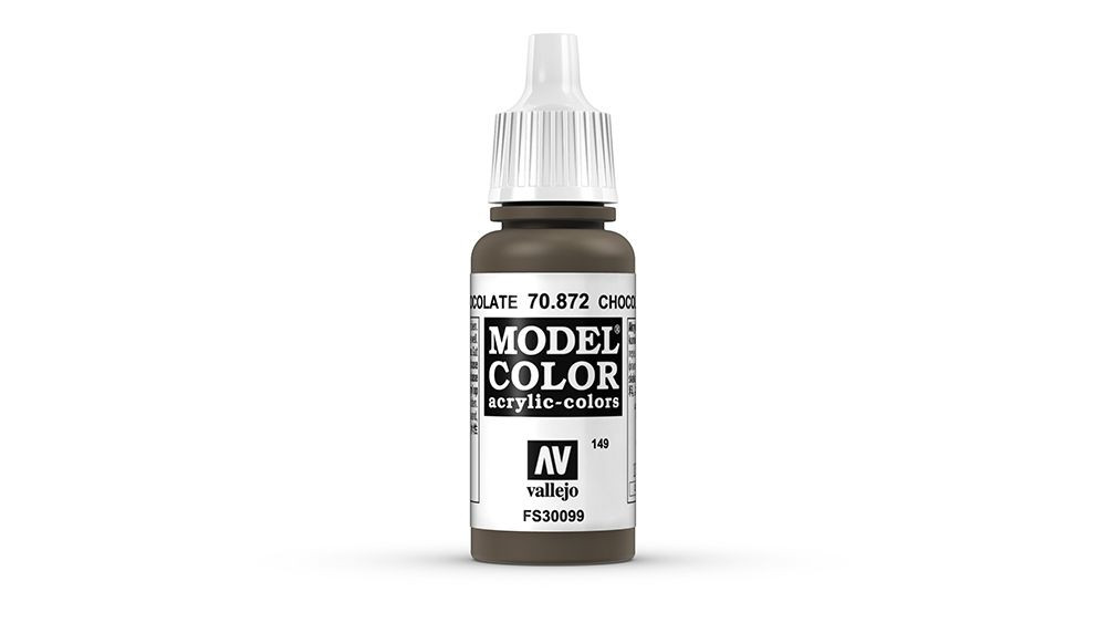 AV Vallejo Model Color 17ml - Chocolate Brown (VAL872)