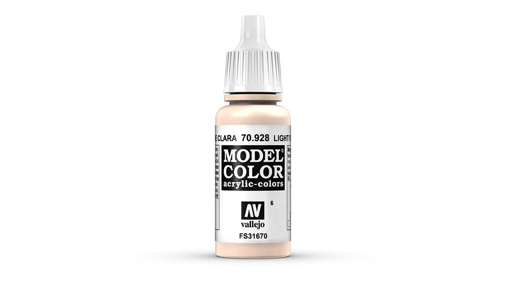 AV Vallejo Model Color 17ml - Light Flesh (VAL928)