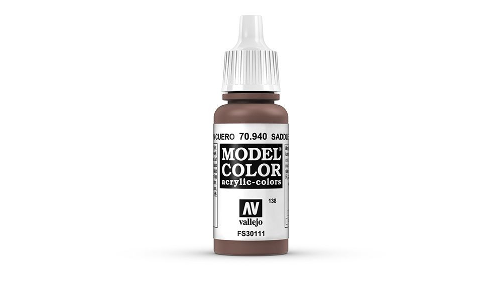 AV Vallejo Model Color 17ml - Saddle Brown (VAL940)