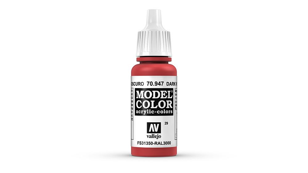 AV Vallejo Model Color 17ml - Dark Vermillion (VAL947)