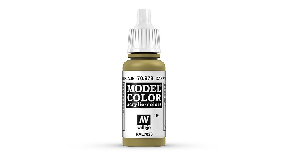 AV Vallejo Model Color 17ml - Dark Yellow (VAL978)
