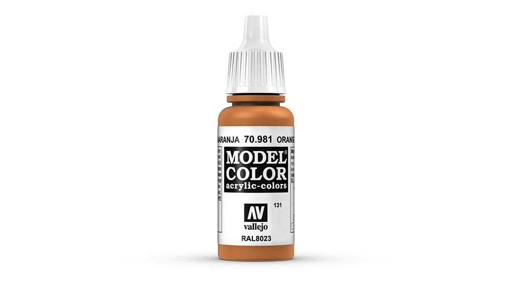 AV Vallejo Model Color 17ml - Orange Brown (VAL981)